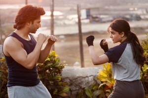 Bunny (Varun Dhawan) training with Honey (Samantha) in 'Citadel: Honey Bunny'